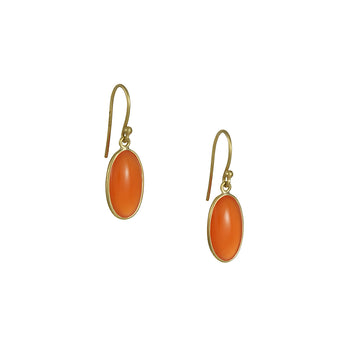 Kothari - Carnelian Ellipse Earrings