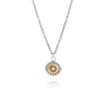 Adel Chefridi- Seeds of Harmony Necklace with Sapphire and Diamond