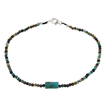 Margaret Solow - Chrysocolla and Turquoise Beaded Bracelet