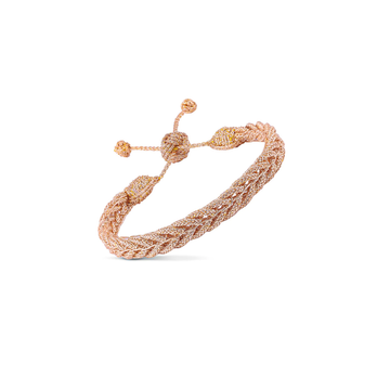 MAAŸAZ - Braided Bracelet in Peach