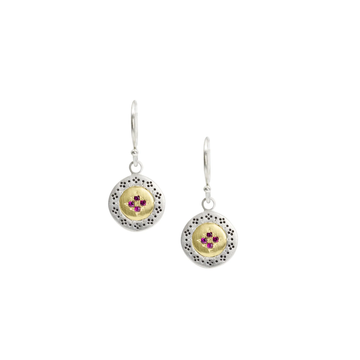 Adel Chefridi - Four Star Harmony Earrings with Ruby