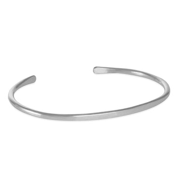 Christine Fail - Simple Forged Cuff Bracelet in Sterling Silver