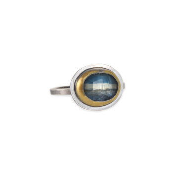 Austin Titus - Crescent Rim Bi-Color Kyanite Ring