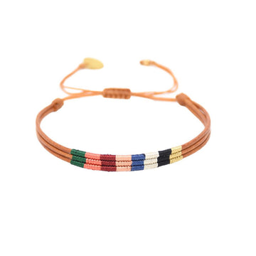 Mishky - Afrika 3.0 Bracelet With Color Blocked Palate - The Clay Pot - MISHKY - beadedbracelet, bracelet, friendship bracelet