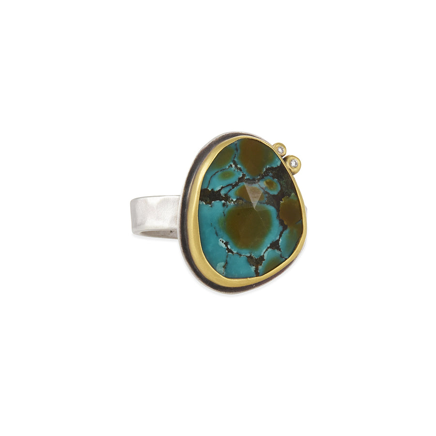 Ananda Khalsa - Rose-cut Turquoise Ring
