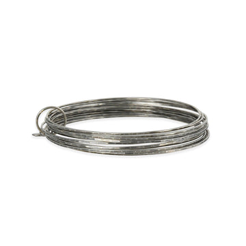 Zuzko Jewelry - Stacked Bangle Bracelet Set in Sterling Silver - The Clay Pot - Zuzko Jewelry - banglebracelet, bracelet, Sterling Silver