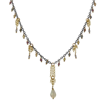 Kate Winternitz - Colette Necklace with Sapphires and Opal