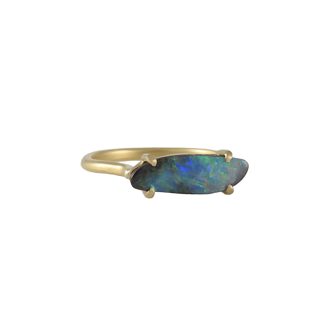 Monaka Jewelry Natural Boulder Opal Ring – The Clay Pot