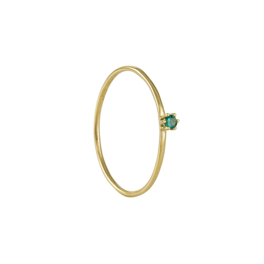 Satomi Kawakita - May Birthstone Ring with Emerald - The Clay Pot - Satomi Kawakita - 18k gold, emerald, mothersday, ring, Size 6