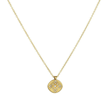 Adel Chefridi - Moon and Stars Pendant - The Clay Pot - Adel Chefridi - 18k gold, classic, Diamond, Necklace