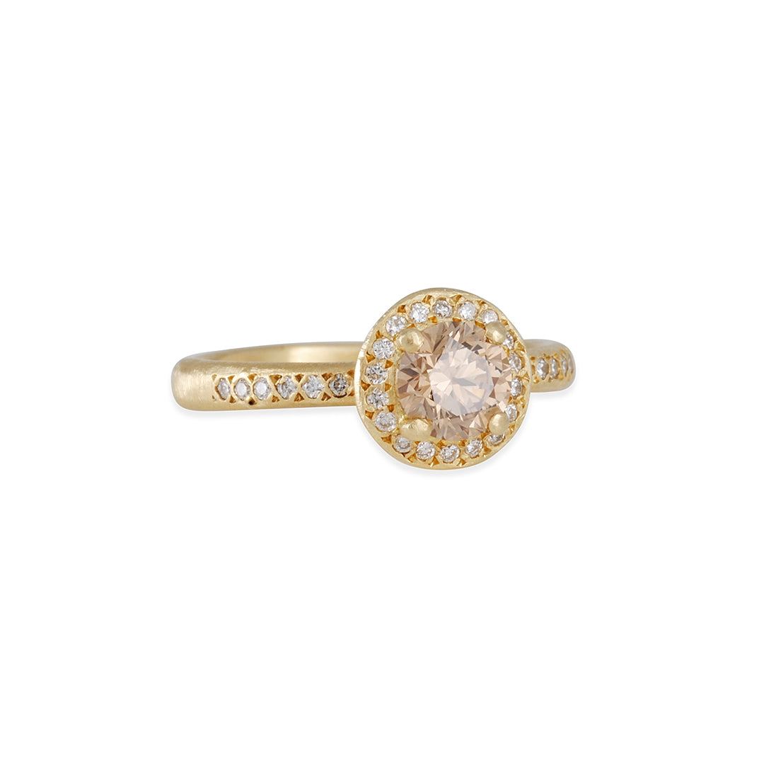 YASUKO AZUMA- Pave Halo Setting in 18K Gold – The Clay Pot