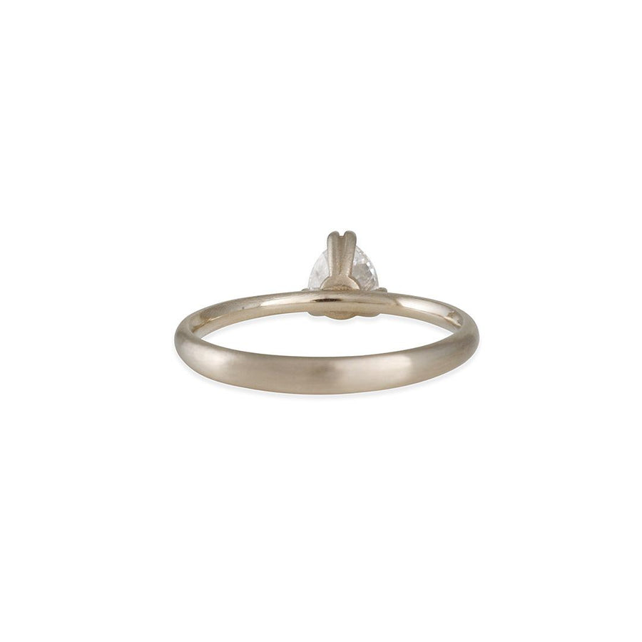 Rebecca Overmann - Pear Antique Diamond Ring - The Clay Pot - Rebecca Overmann - 14k white gold, Diamond, engagementring, ring, Size 6.5