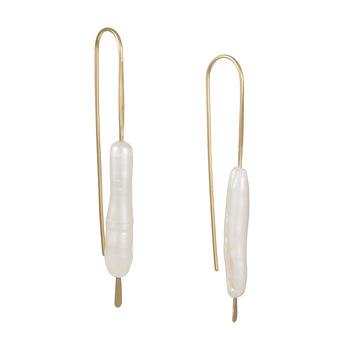 Christine Fail - Long Pearl Earrings