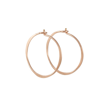 Christine Fail - Small Round Hoops in Rose Goldfill