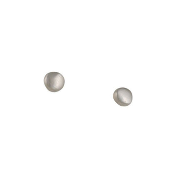 Philippa Roberts - Small Round Flat Studs in Sterling Silver - The Clay Pot - Philippa Roberts - All Earrings, mothersday, organic, postearrings, Sterling Silver, studs