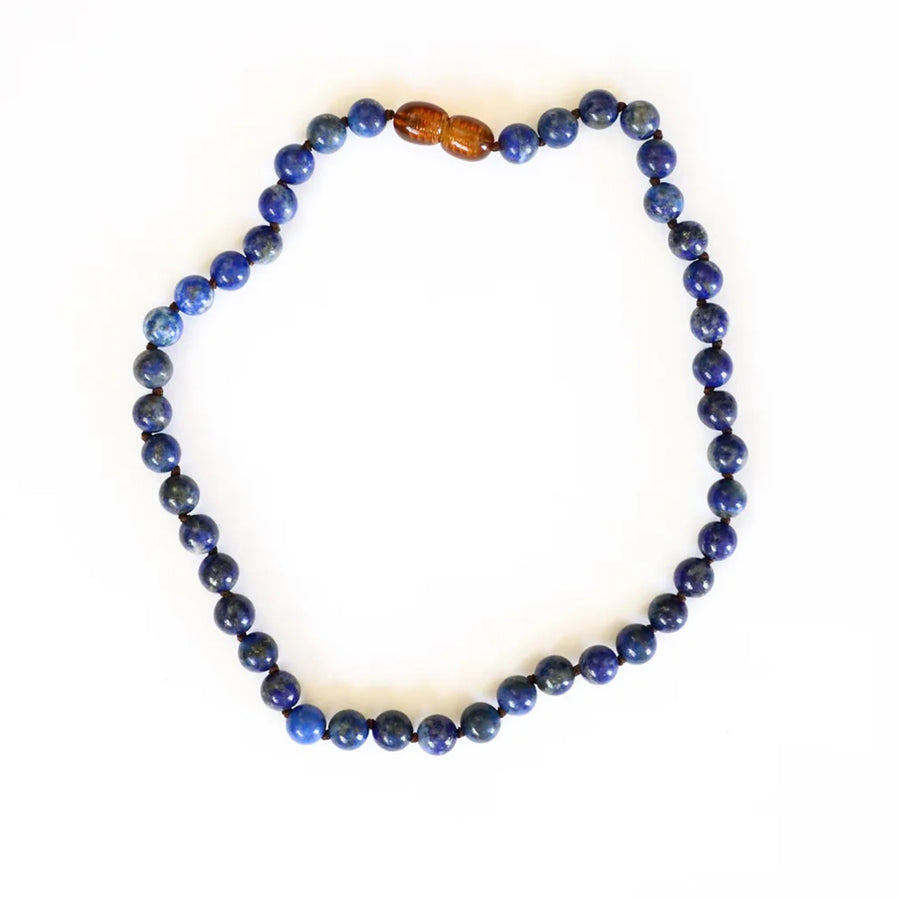 Canyon Leaf - Pure Gemstone + Lapis Necklace