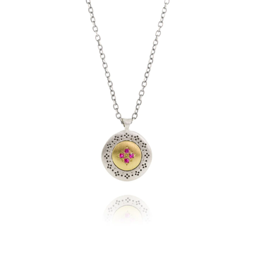 Adel Chefridi - Four Star Harmony Necklace with Ruby