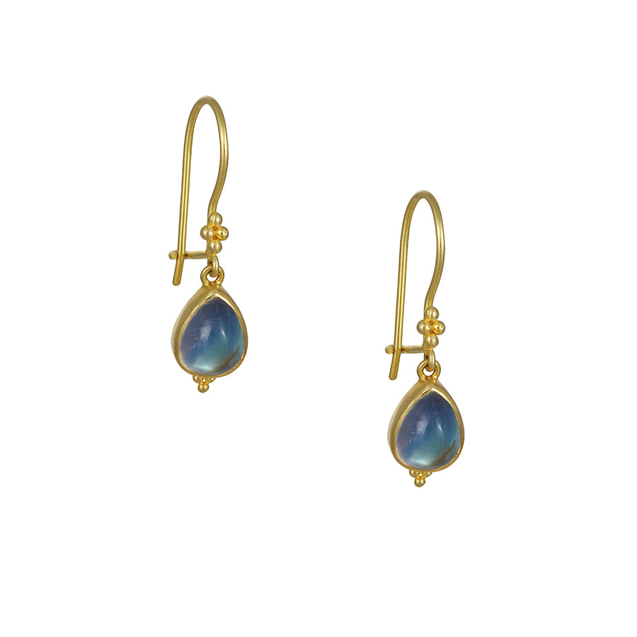 Steven Battelle – Blue Moonstone Teardrop Earrings