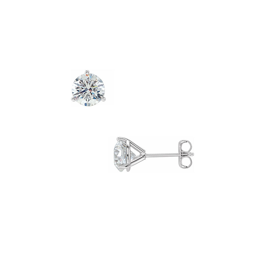 1ct Lab Grown Diamond Stud Earrings