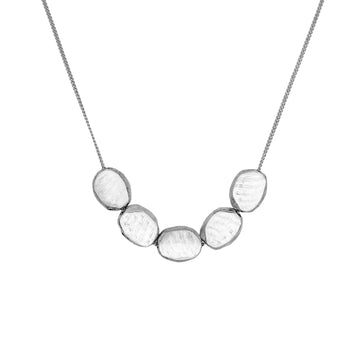 Ladha Jewelry – Silver Mini Cala Luna Row Necklace