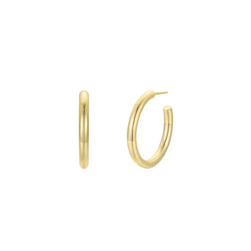 Jaxkelly - Everyday Gold Large Hoop Earrings