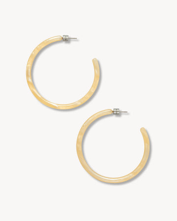 Machete – Large Hoops in Citrine
