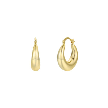 JaxKelly - Sculptural Wide Hoops