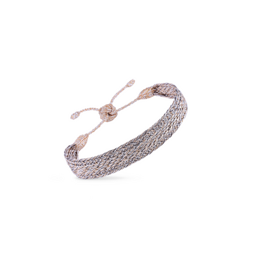 Izy n°1 Bracelet in Peach Oak Silver Moss