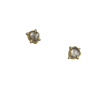 Annie Fensterstock – Sisters Not Twins Diamond Slice Earrings