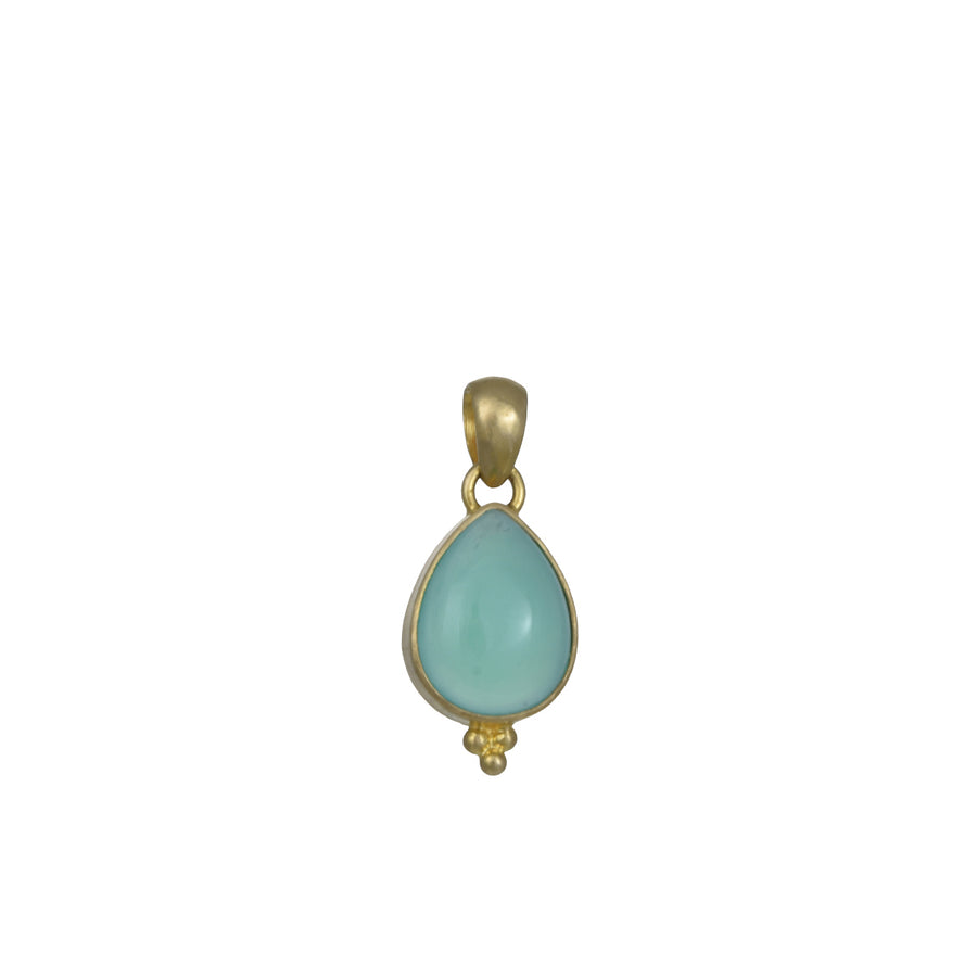 Steven Battelle – Chrysoprase Teardrop Pendant