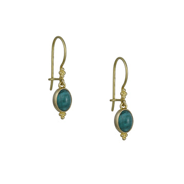 Steven Battelle – Cabochon Emerald Earrings