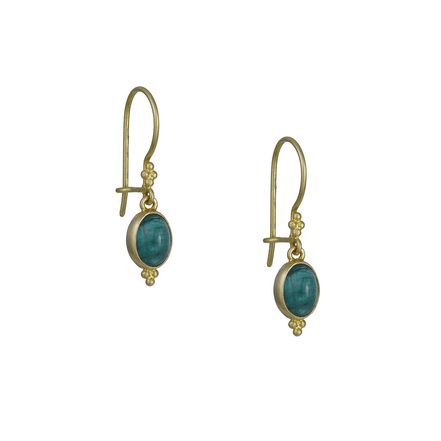 Steven Battelle – Cabochon Emerald Earrings