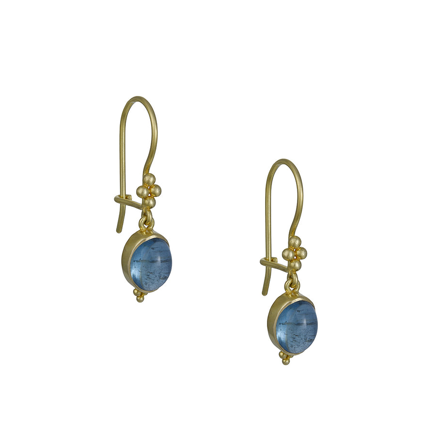 Steven Battelle – Cabochon Aquamarine Earrings
