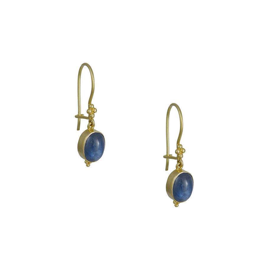 Steven Battelle – Cabochon Blue Sapphire Earrings