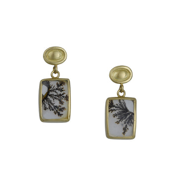 Monica Marcella – Dendritic Agate Drop Earrings