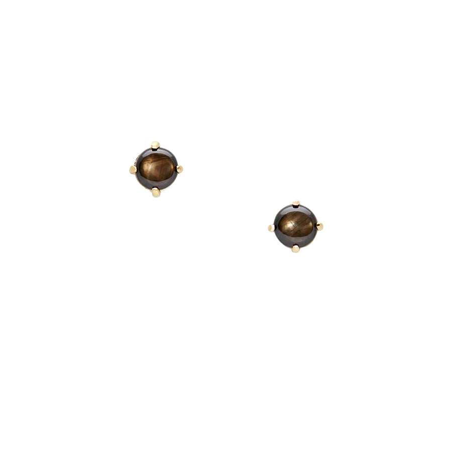 Satomi Kawakita - Black Sapphire Wisp Studs – The Clay Pot