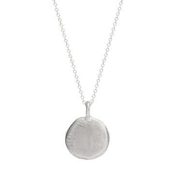 Ladha Jewelry – Silver Sasha Circle Pendant Necklace