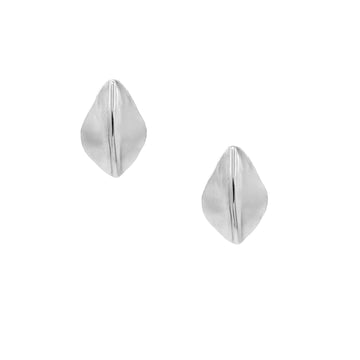 Ladha Jewelry – Silver Ridge Fan Stud Earrings