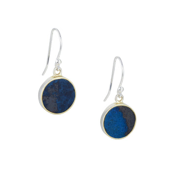 Philippa Roberts – Chrysocolla Coin Earrings