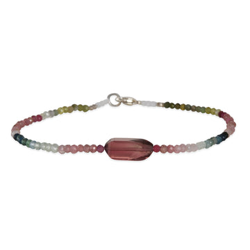 Margaret Solow – Faceted Pink Tourmaline & Tourmaline Bracelet
