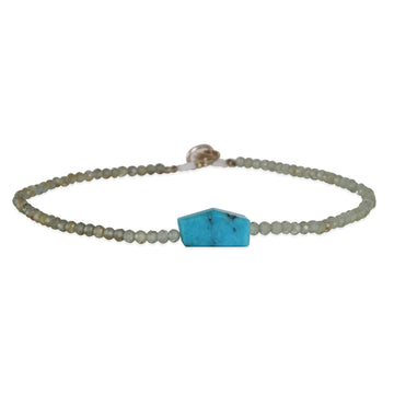 Margaret Solow – Green Apatite & Peruvian Opal Bracelet