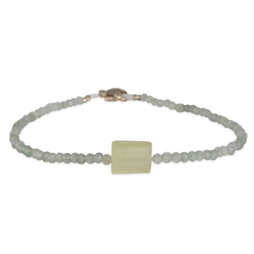 Margaret Solow – Green Strawberry Quartz & Tourmaline Bracelet