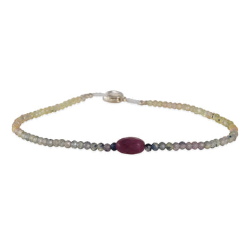 Margaret Solow – Oval Ruby & Sapphire Bracelet