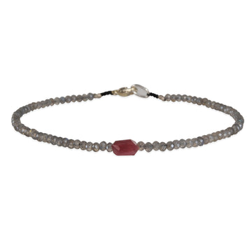 Margaret Solow – Hexagon Tourmaline & Labradorite Bracelet
