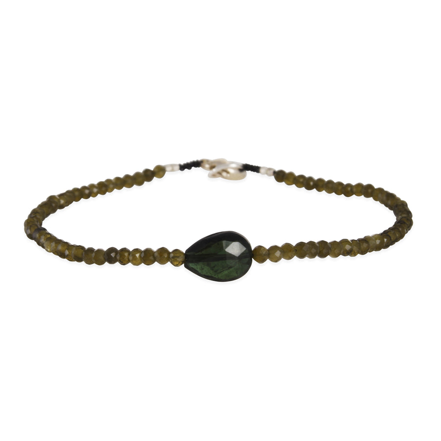 Margaret Solow – Green Tourmaline & Tiger’s Eye Bracelet