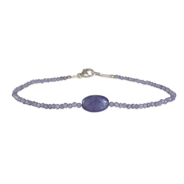 Margaret Solow – Oval Cabochon Tanzanite Bracelet