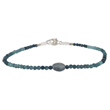 Margaret Solow – Green Apatite & Aquamarine Bracelet