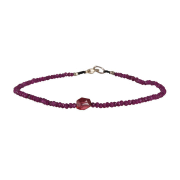Margaret Solow – Faceted Spinel and Ruby Bracelet