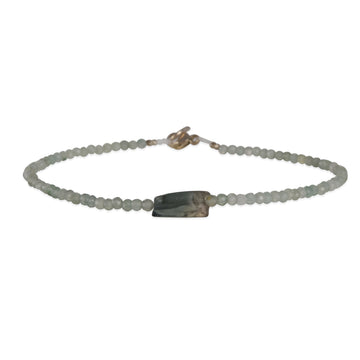 Margaret Solow – Green Strawberry Quartz & Beryl Bracelet