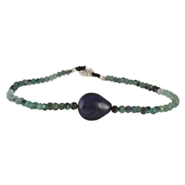 Margaret Solow – Emerald & Iolite Bracelet